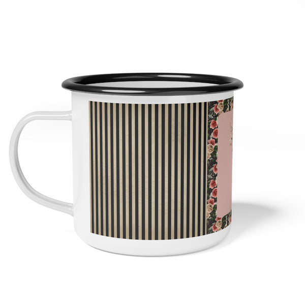 Enamel Mug Dark Wood Queen