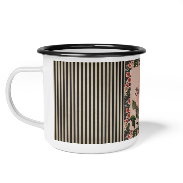 Enamel Mug Dark Wood Wild