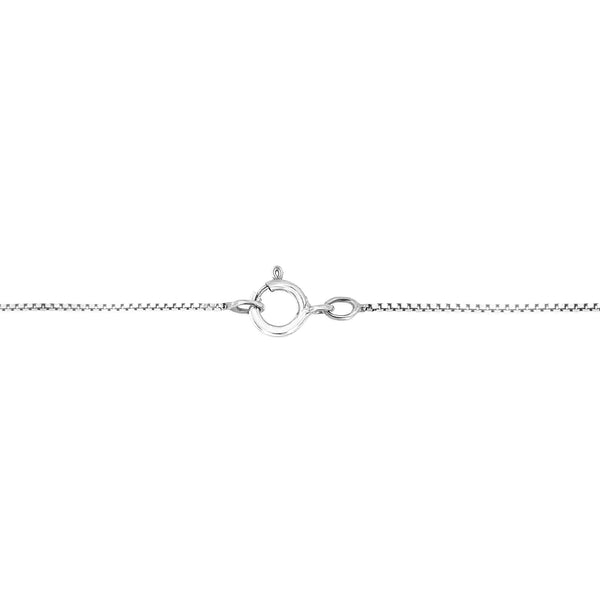 Sterling Silver Treated Black Diamond Solitaire Pendant Necklace (shipping price included)
