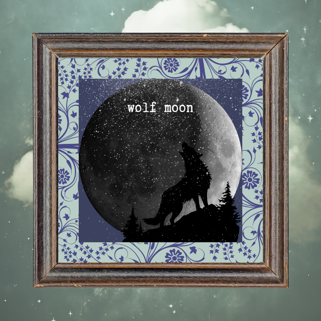 8"x8" Fine Art Print/Wolf Moon (shipping price included)