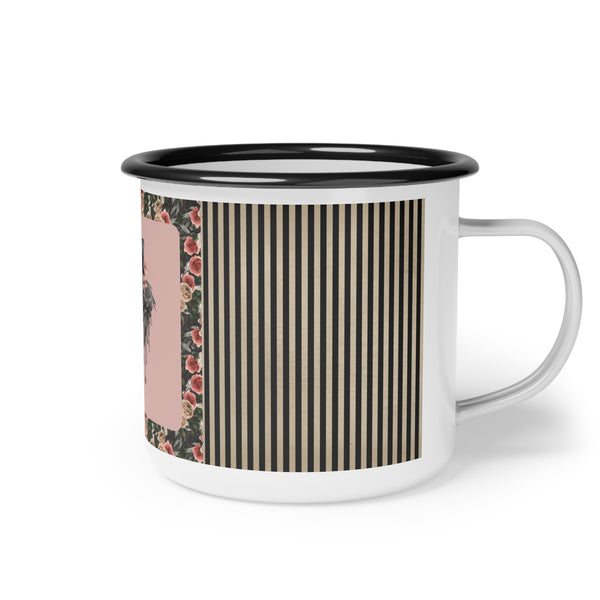 Enamel Mug Dark Wood Queen