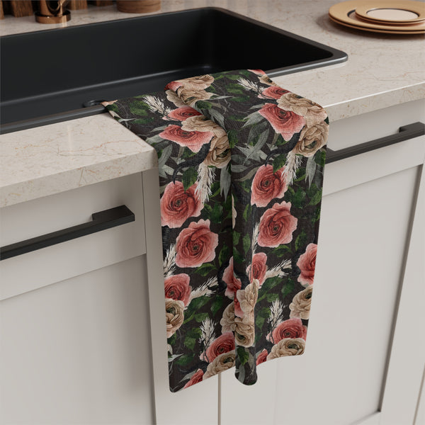 Soft Tea Towel Dark Wood Thicket