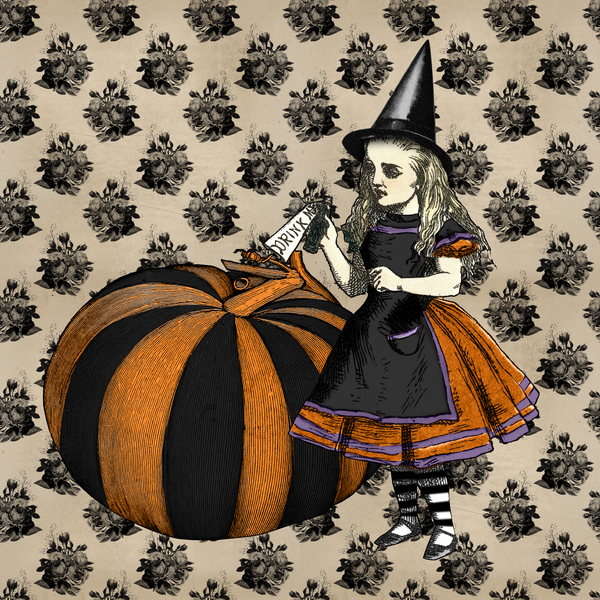 8"x8" Fine Art Print/Alice Pumpkin (shipping price included)